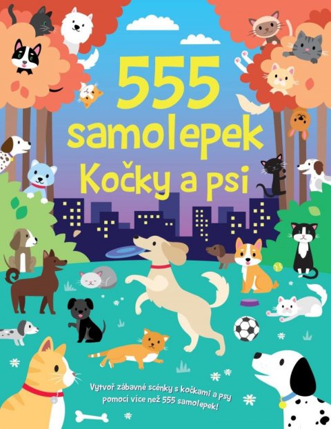 neuveden: 555 samolepek Kočky a psi