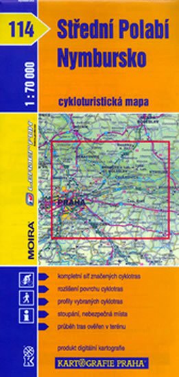 neuveden: Střední Polabí, Nymbursko 114. cyklomapa neuveden: Střední Polabí, Nymbursko 114. cyklomapa