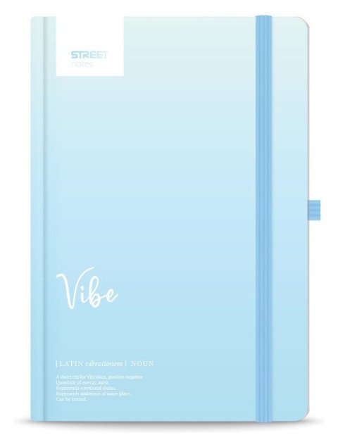 -: Blok A5, 100l, 80g, linkovaný - Dictionary Vibe s gumou