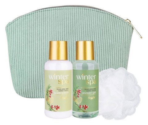 : Koupelová sada Winter Spa v kosmetické taštičce Zimní ovoce 2x150ml + 15g