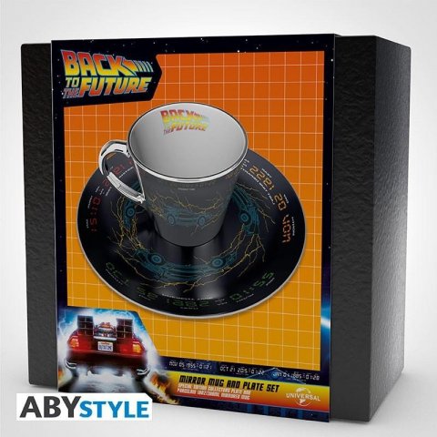 neuveden: Back to the Future Hrnek s podšálkem 300 ml - DeLorean