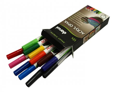 neuveden: DARWI ACRYL fixy sada 12 x 3 ml