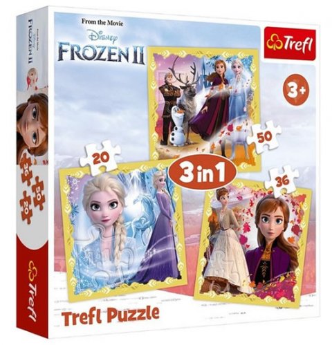 neuveden: Trefl Puzzle Frozen 2 - Síla Anny 3v1