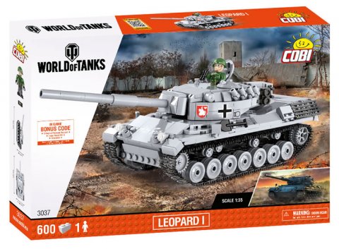 neuveden: Stavebnice COBI - WOT Leopard I,1:35, 600 k, 1 f