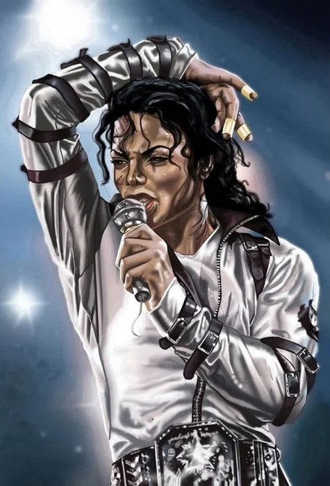 : Diamantový obrázek - Michael Jackson, foto 30x40 cm