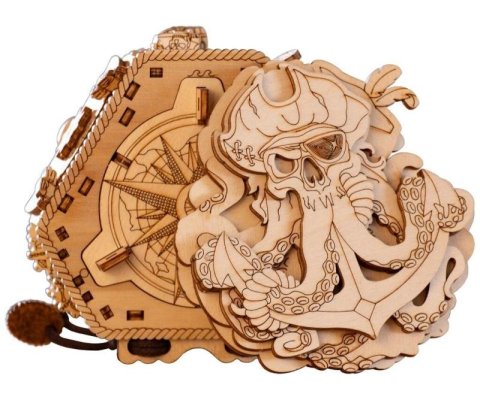 neuveden: Dřevěný hlavolam - Blackbeard´s Compass
