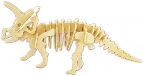 neuveden: Dřevěné 3D puzzle - Triceratops neuveden: Dřevěné 3D puzzle - Triceratops