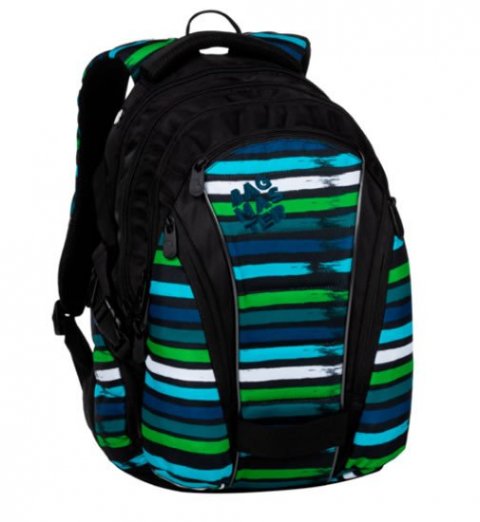 neuveden: Bagmaster Studentský batoh BAG 20 C BLUE/GREEN/BLACK/WHITE