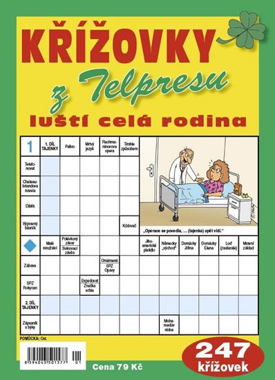 neuveden: Křížovky z Telpresu luští celá rodina - 247 křížovek 2/2018