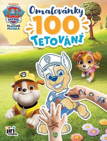 -: Tlapková patrola - Omalovánky a 100 tetování