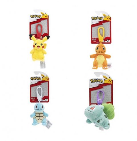 neuveden: Pokémon Plyšový přívěsek (klíčenka) 10 cm - mix motivů