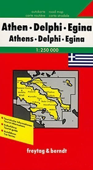 neuveden: Athen, Delphi,Egina 1:250 000 /automapa