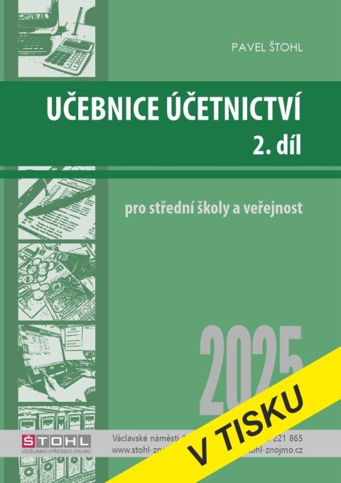 Štohl Pavel: Učebnice Účetnictví II. díl 2025