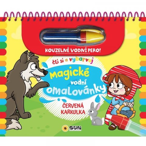 neuveden: Červená karkulka - Čti a vybarvuj Magické vodní omalovánky