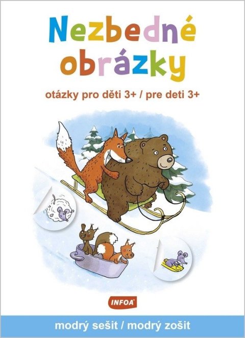 neuveden: Nezbedné obrázky (otázky pro děti 3+ / otázky pre deti 3+) - modrý sešit / 