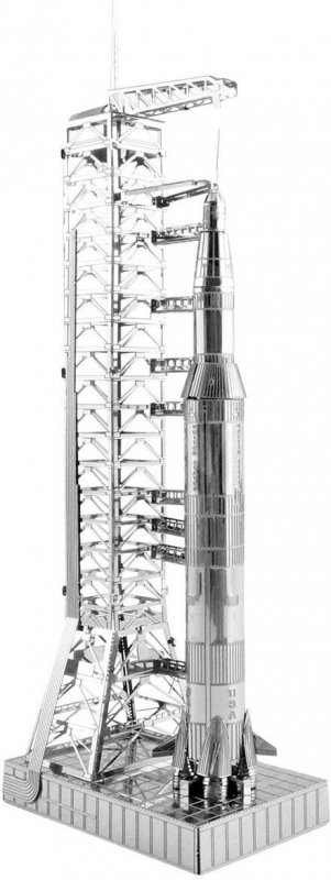 neuveden: Metal Earth 3D kovový model Apollo Saturn V s rampou