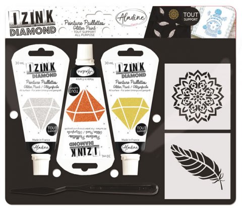 neuveden: Kreativní sada IZINK Diamond - Peří