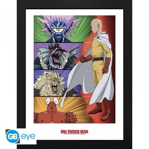 neuveden: One Punch Man Zarámovaný plakát -Villains