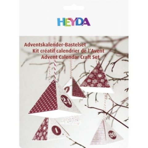 neuveden: HEYDA Adventní kalendář krabičky - červený 24 ks neuveden: HEYDA Adventní kalendář krabičky - červený 24 ks