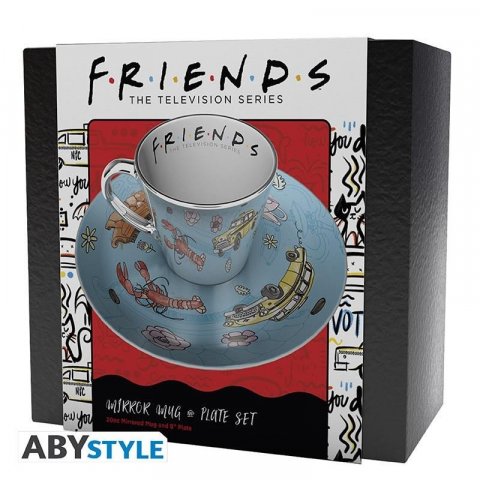 neuveden: Friends Hrnek s podšálkem 300 ml - Pattern