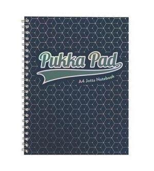 neuveden: Pukka Pad Spirálový blok Glee Jotta A4+, papír 80g, 100 listů, tmavě modrý