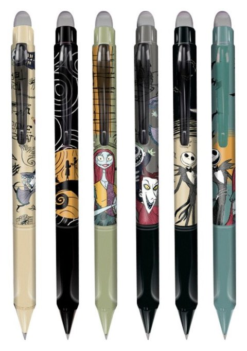 -: Gumovatelné pero Tim Burton, modrá náplň