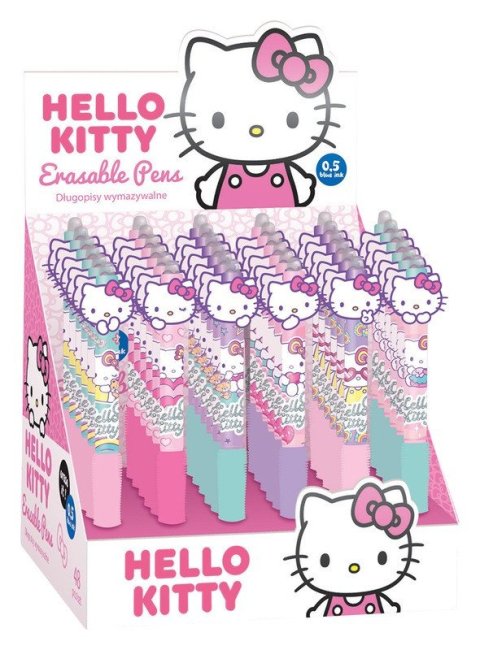 : Gumovatelné pero Hello Kitty, modrá náplň