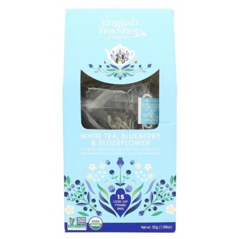 neuveden: English Tea Shop Čaj bílý Bezinka, borůvka, 15 pyramidek bio