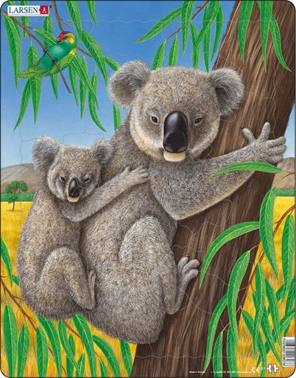 neuveden: Puzzle MAXI - Medvídek Koala s mládětem/25 dílků