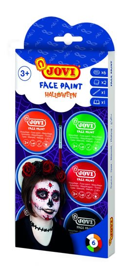 neuveden: JOVI obličejové barvy 6x 8ml polštáře HALLOWEEN neuveden: JOVI obličejové barvy 6x 8ml polštáře HALLOWEEN