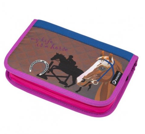 neuveden: Bagmaster Dívčí školní penál koník CASE GALAXY 9 B BLUE/BROWN/PINK neuveden: Bagmaster Dívčí školní penál koník CASE GALAXY 9 B BLUE/BROWN/PINK
