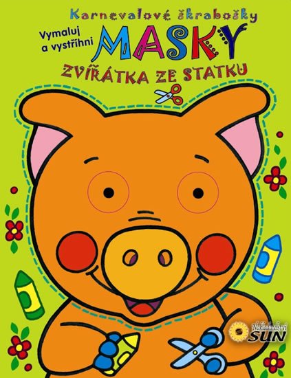 neuveden: Masky - Zvířátka ze statku - Karnevalové škrabošky