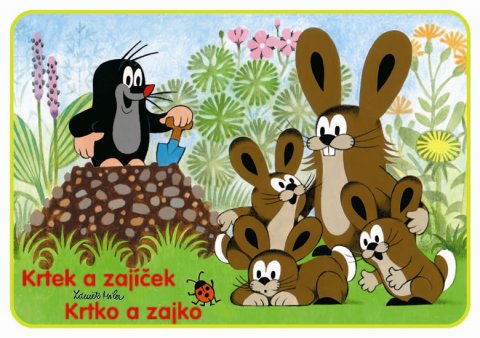 Miler Zdeněk: Krtek a zajíček - omalovánky A5 Miler Zdeněk: Krtek a zajíček - omalovánky A5