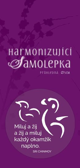 Chinmoy Sri: Harmonizující samolepka průhledná 