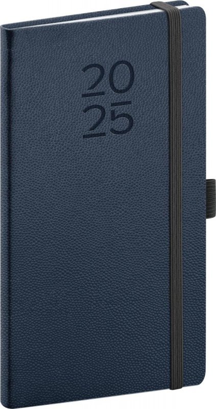 neuveden: Diář 2025: Vellum - modrý, kapesní, 9 × 15,5 cm neuveden: Diář 2025: Vellum - modrý, kapesní, 9 × 15,5 cm