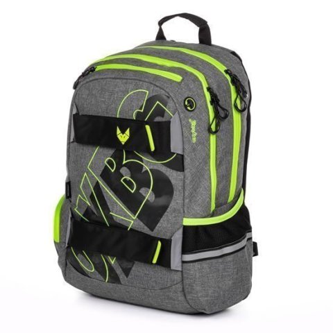 neuveden: Studentský batoh OXY Sport GREY LINE green