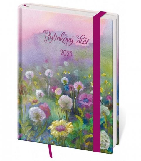 neuveden: Diář 2025 Bylinkový B6 týdenní Meadow