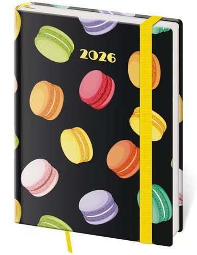 neuveden: Diář 2026 denní B6 Vario - Macarons s gumičkou