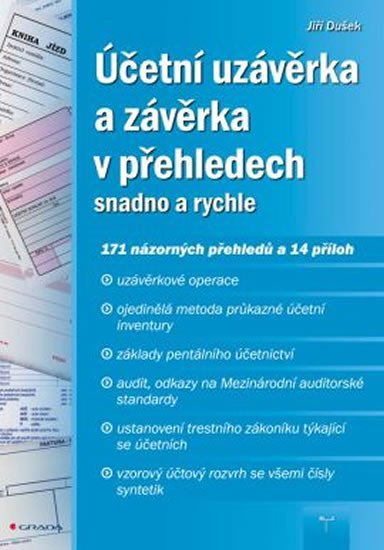 Dušek Jiří: Účetní uzávěrka a závěrka v přehledech snadno a rychle
