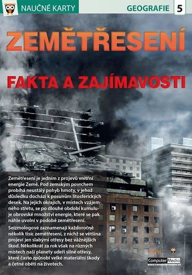 neuveden: Zemětřesení - Naučné karty neuveden: Zemětřesení - Naučné karty