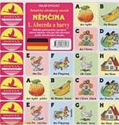 neuveden: Najdi dvojici - Němčina - 1. Abeceda a barvy