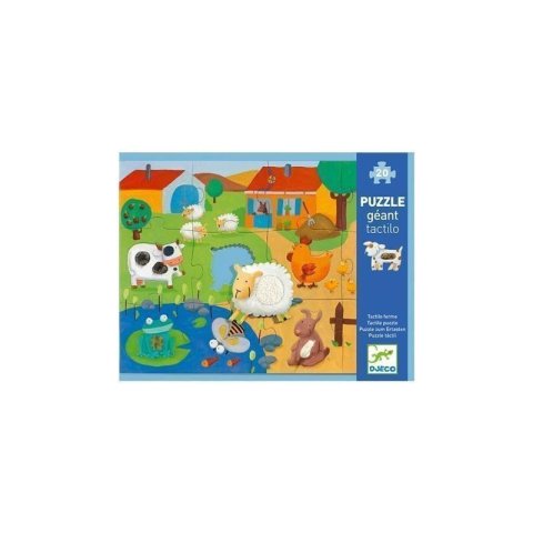 neuveden: DJECO Puzzle hmatové Farma - 20 pcs