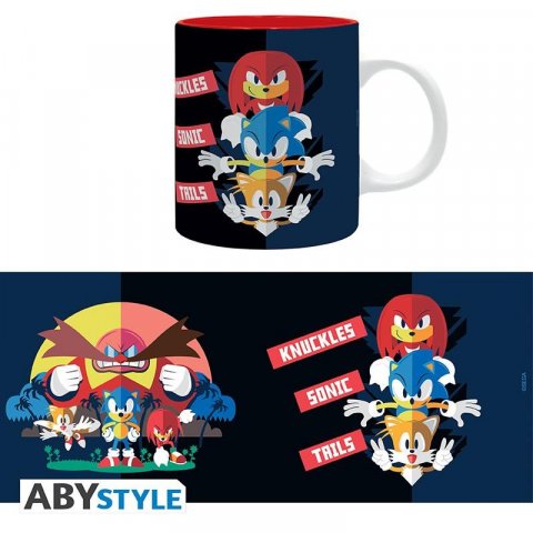 neuveden: Sonic Hrnek keramický - Sonic, Tails and Knuckles 320 ml