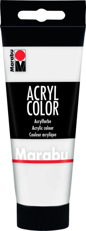 neuveden: Marabu Acryl Color akrylová barva - bílá 100 ml