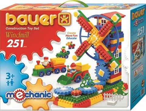 neuveden: Stavebnice BAUER: Mechanic-Větrný mlýn 251 dílů neuveden: Stavebnice BAUER: Mechanic-Větrný mlýn 251 dílů