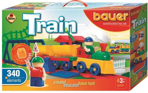neuveden: Stavebnice BAUER: Train Vláčky 340 dílů neuveden: Stavebnice BAUER: Train Vláčky 340 dílů
