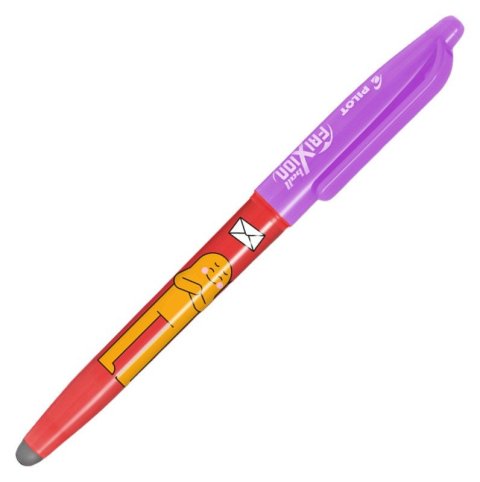 : Roller FriXion Ball 07, Friends Ltd., R, červená, modrý inkoust, FLOWER