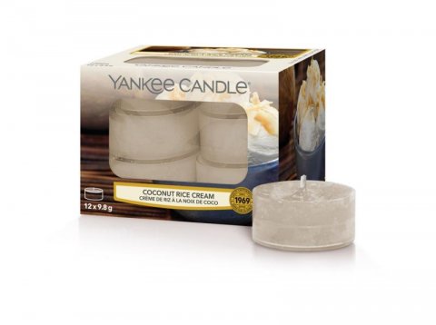 neuveden: YANKEE CANDLE Coconut Rice Cream svíčka 9,8g čajová 12ks