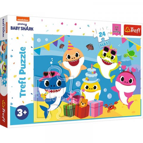 neuveden: Trefl Puzzle Baby Shark - Oslava / 24 dílků MAXI