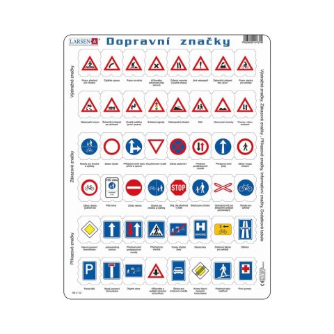 neuveden: Puzzle Dopravní značky 48 dílků